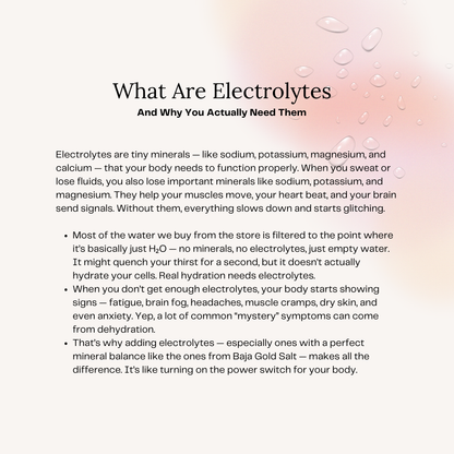 Electrolytes (With Baja Gold Salt)